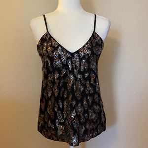 ❌SOLD❌ ✨NWT Express Black Tank with Sequin Detail